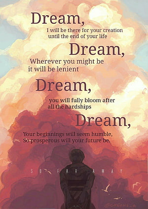 Agust D So Far Away Motivational Dream Quote Artwork HD phone wallpaper