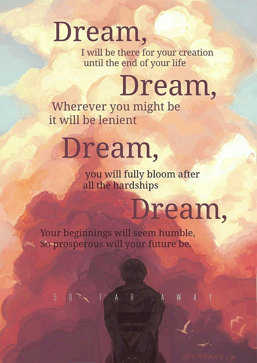 Agust D So Far Away Motivational Dream Quote Artwork HD phone wallpaper