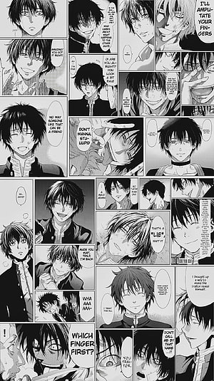 Katagiri Yuuichi manga page featuring intense dialogue and dramatic character expressions HD phone wallpaper