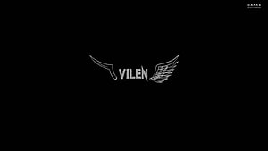 Vilen Winged Logo Design on Black Background HD wallpaper