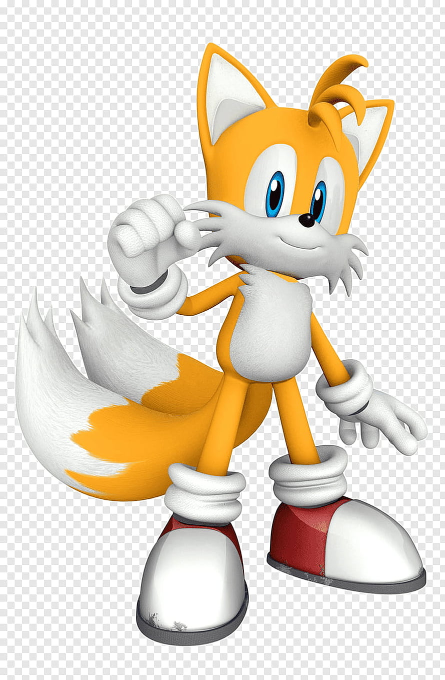 Tails the Fox from Sonic the Hedgehog in a Confident 3D Rendered Pose HD phone wallpaper