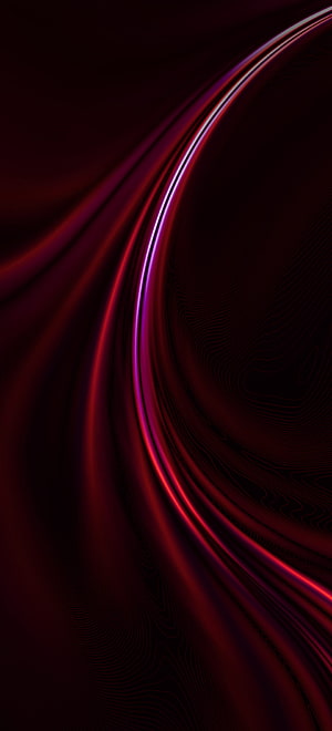 Dark Abstract Curved Light Streaks with Neon Red and Purple Glow on Black Background HD phone wallpaper
