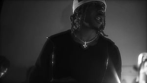 Destroy Lonely and Ken Carson Live Performance in Black and White HD wallpaper