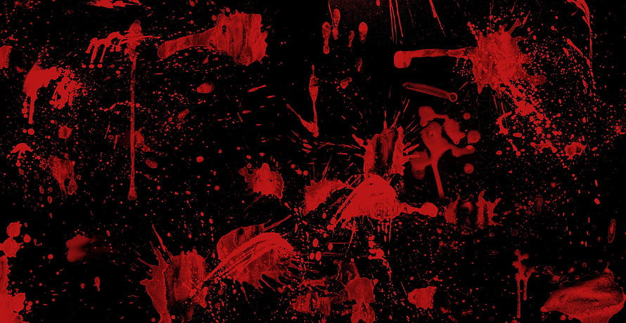 Dark Grunge Texture with Red Blood Splatter on Black Background HD wallpaper