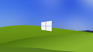 Windows 10 Default Desktop Background with Green Hills and Blue Sky HD wallpaper