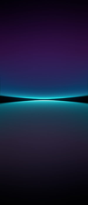 Sony Xperia 1 IV Minimalist Abstract Gradient with Cyan Horizon Glow HD phone wallpaper