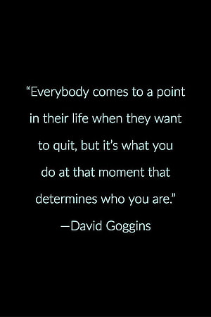 David Goggins Motivational Quote on Perseverance and Resilience HD phone wallpaper