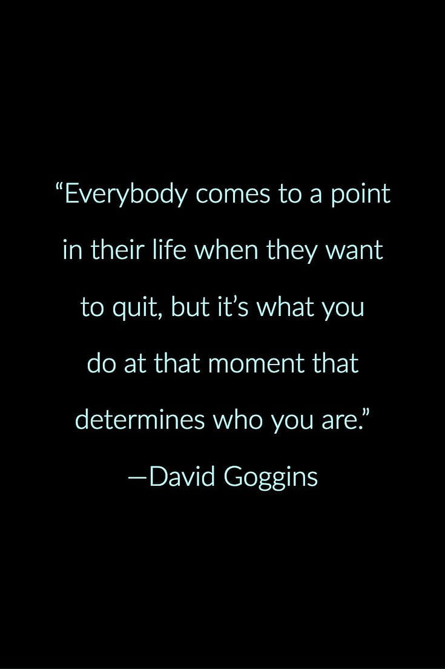 David Goggins Motivational Quote on Perseverance and Resilience HD phone wallpaper
