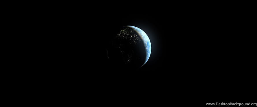 Earth at Night with City Lights and Atmospheric Glow Against Deep Space HD wallpaper