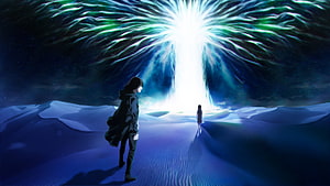 Eren Yeager and Historia Reunited in the Paths of Attack on Titan HD wallpaper