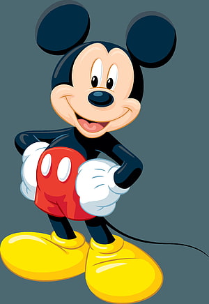 Mickey Mouse Classic Cartoon Character Illustration HD phone wallpaper