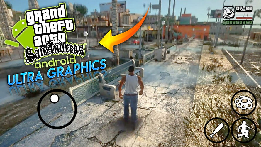 Grand Theft Auto San Andreas Android Gameplay With Enhanced Visuals HD wallpaper