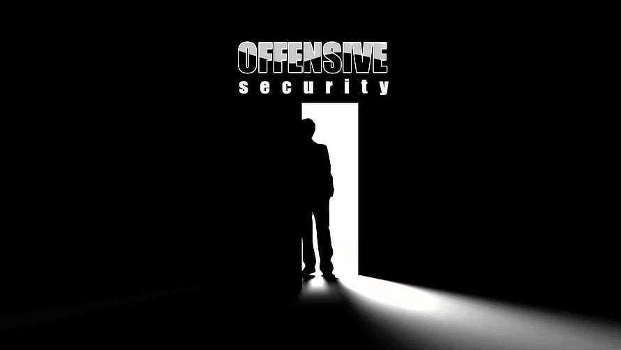 Offensive Security Silhouette Standing in Bright Doorway Against Dark Background HD wallpaper