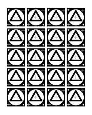 Black and White Geometric Triangle Circle Cross Pattern Design HD phone wallpaper