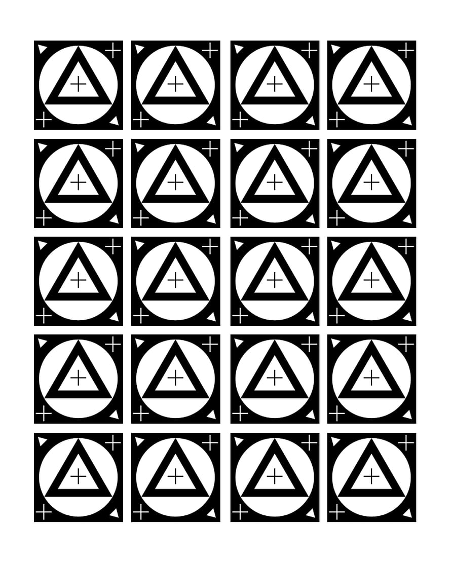 Black and White Geometric Triangle Circle Cross Pattern Design HD phone wallpaper