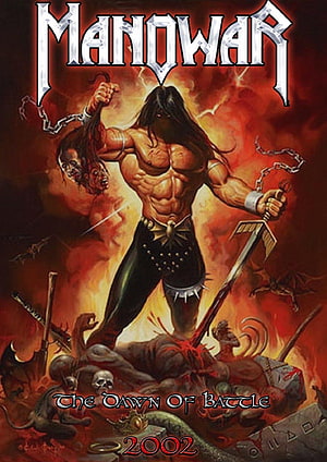 Manowar The Dawn Of Battle 2002 Heavy Metal Album Cover Artwork HD phone wallpaper
