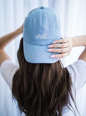 Woman Wearing Light Blue Denim Cap With Chill Embroidery From Behind, instagram profile ideas for girls”的图片搜索结果, instagram girls dp HD phone wallpaper