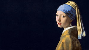 Johannes Vermeer Girl With A Pearl Earring Classic Dutch Portrait Painting HD wallpaper