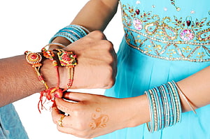 Raksha Bandhan Sibling Bond With Traditional Rakhi Bracelets And Henna Decorations HD wallpaper