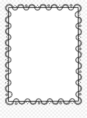 Decorative Black and White Lace Border Frame with Floral and Scallop Patterns HD phone wallpaper