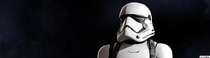 Star Wars First Order Stormtrooper Helmet Portrait Against Dark Background HD wallpaper