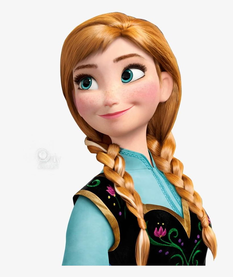 Anna from Frozen 2 in her teal dress with braided red hair and embroidered vest HD phone wallpaper