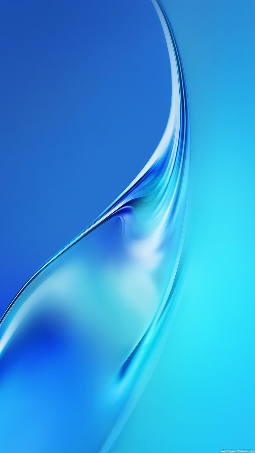 Samsung Galaxy J7 2016 Abstract Blue Wave Default Wallpaper HD phone wallpaper