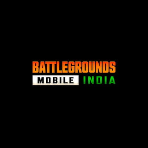 Battlegrounds Mobile India Official Logo on Black Background HD phone wallpaper