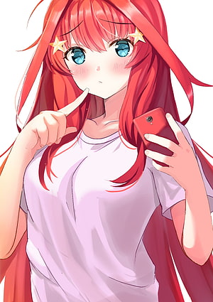 Nakano Itsuki from The Quintessential Quintuplets Anime Character Art HD phone wallpaper