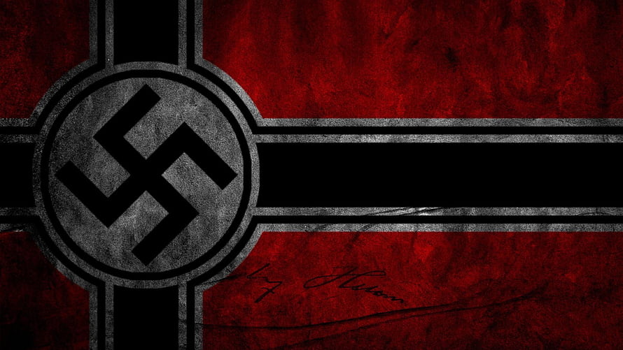 Dark Red and Black Hakenkreuz Flag Design with Grunge Texture HD wallpaper