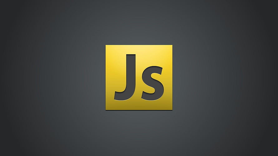JavaScript Logo Icon on Dark Background HD wallpaper