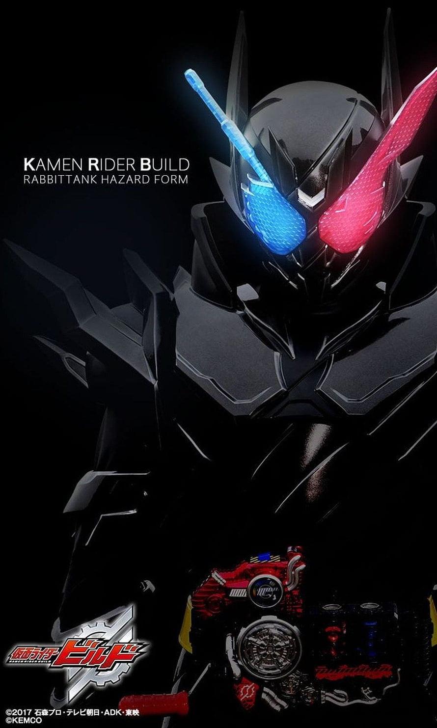 Kamen Rider Build RabbitTank Hazard Form Dark Armor Character Portrait HD phone wallpaper