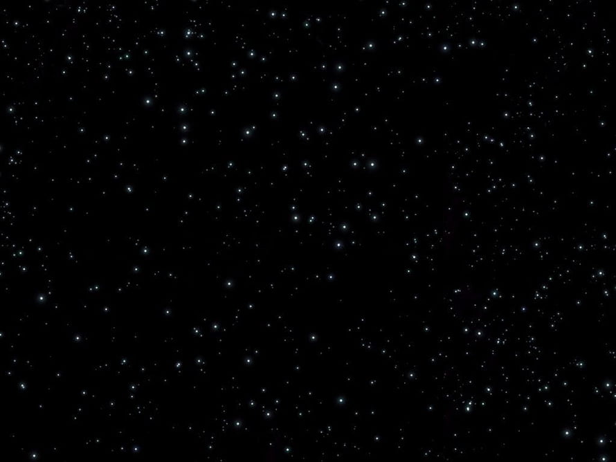 Deep Space Starfield with Scattered White Stars on a Pitch Black Cosmic Background HD wallpaper