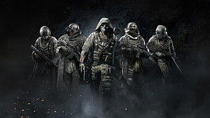 Tom Clancy's Ghost Recon Breakpoint Tactical Squad in Dark Smoke HD wallpaper
