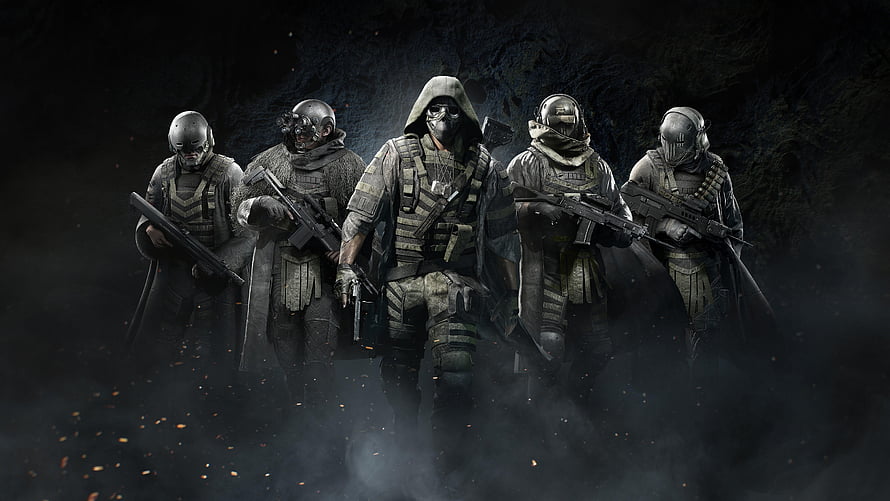 Tom Clancy's Ghost Recon Breakpoint Tactical Squad in Dark Smoke HD wallpaper