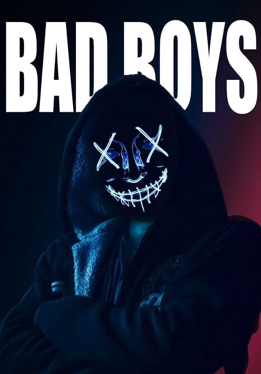 Glowing LED Slasher Mask Hoodie Portrait with Dark Neon Lighting HD phone wallpaper