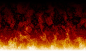 Dramatic Fire and Smoke Abstract Background with Intense Red and Orange Flames HD wallpaper