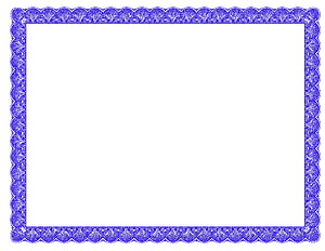 Intricate Blue Guilloche Certificate Border Frame Design HD wallpaper