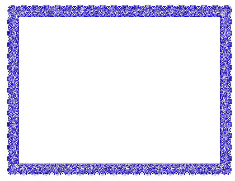 Intricate Blue Guilloche Certificate Border Frame Design HD wallpaper
