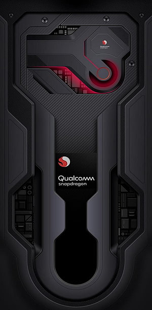 Qualcomm Snapdragon Gaming Phone Concept with Exposed Circuitry and Red Accents HD phone wallpaper