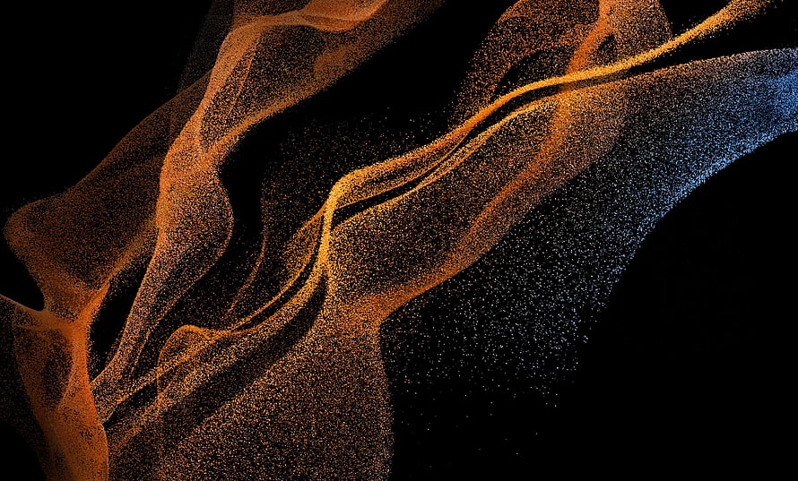 Samsung Galaxy Tab S8 Abstract Particle Wave Wallpaper HD wallpaper