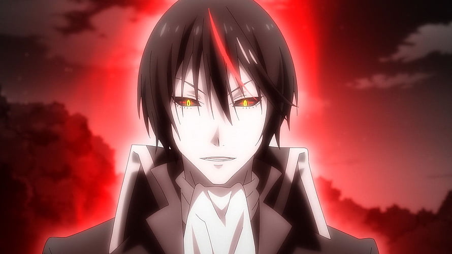 Diablo from Tensei Slime Anime Character Portrait with Red Aura HD wallpaper