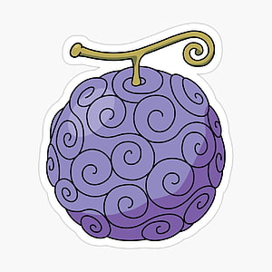 Gomu Gomu no Mi Devil Fruit from One Piece Purple Spiral Pattern Sticker Design HD phone wallpaper