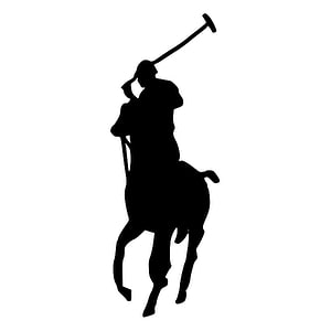 Ralph Lauren Polo Player Silhouette Logo on White Background HD phone wallpaper