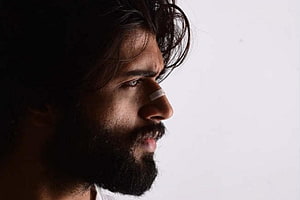 Arjun Reddy Profile Portrait With Bandage And Intense Gaze HD wallpaper