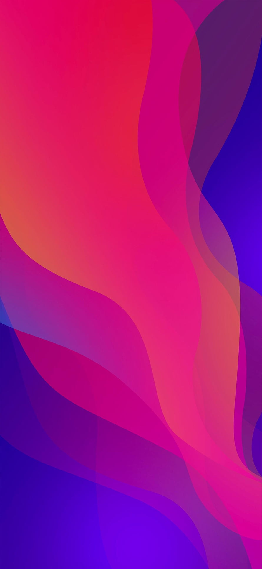 Vibrant Abstract Gradient Waves in Pink, Magenta, and Deep Blue HD phone wallpaper