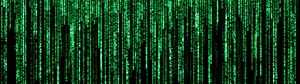 Green Digital Matrix Code Rain on Black Background HD wallpaper