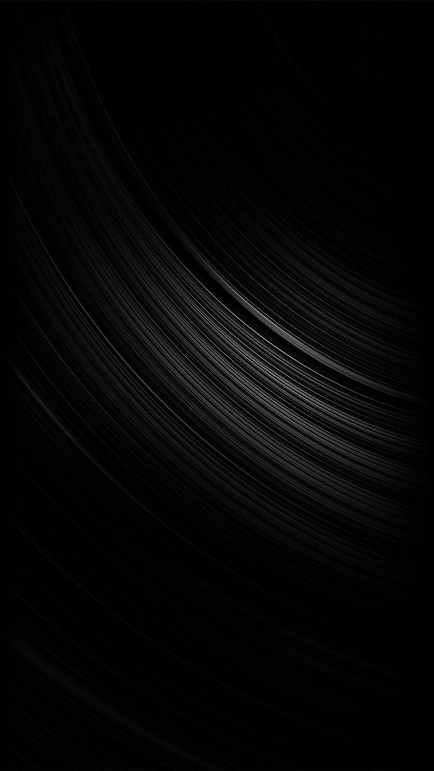 Sleek Black Curved Lines Abstract Minimalist Dark Background HD phone wallpaper