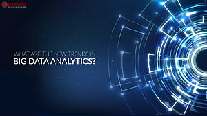 Futuristic Big Data Analytics Concept with Glowing Blue Circuit Network HD wallpaper