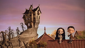 It's Okay Not To Be Okay Animated Fantasy Scene With Characters On Rooftop HD wallpaper